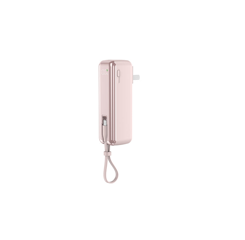 With its own line 5000 mAh AC plug 22.5W fast charging multicolor optional Power Bank