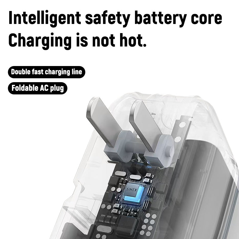 10000 mAh 22.5W fast-charging folding plug with its own line mobile power bank