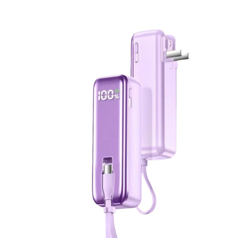 With its own line 5000 mAh AC plug 22.5W fast charging multicolor optional Power Bank