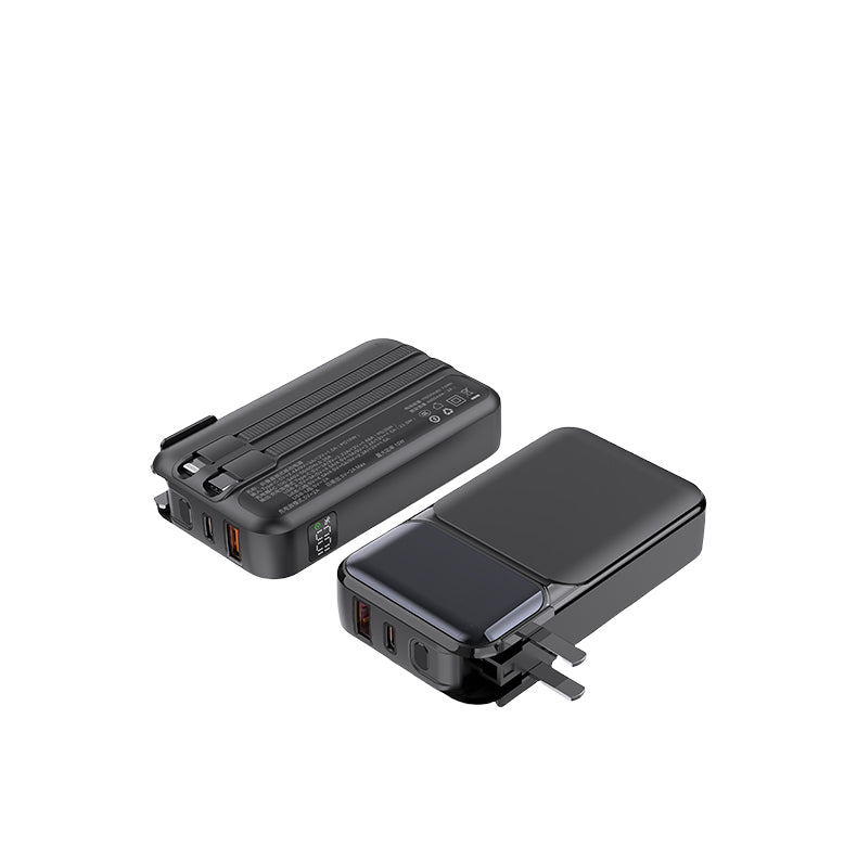 10000 mAh 22.5W fast-charging folding plug with its own line mobile power bank