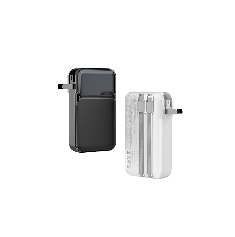 10000 mAh 22.5W fast-charging folding plug with its own line mobile power bank